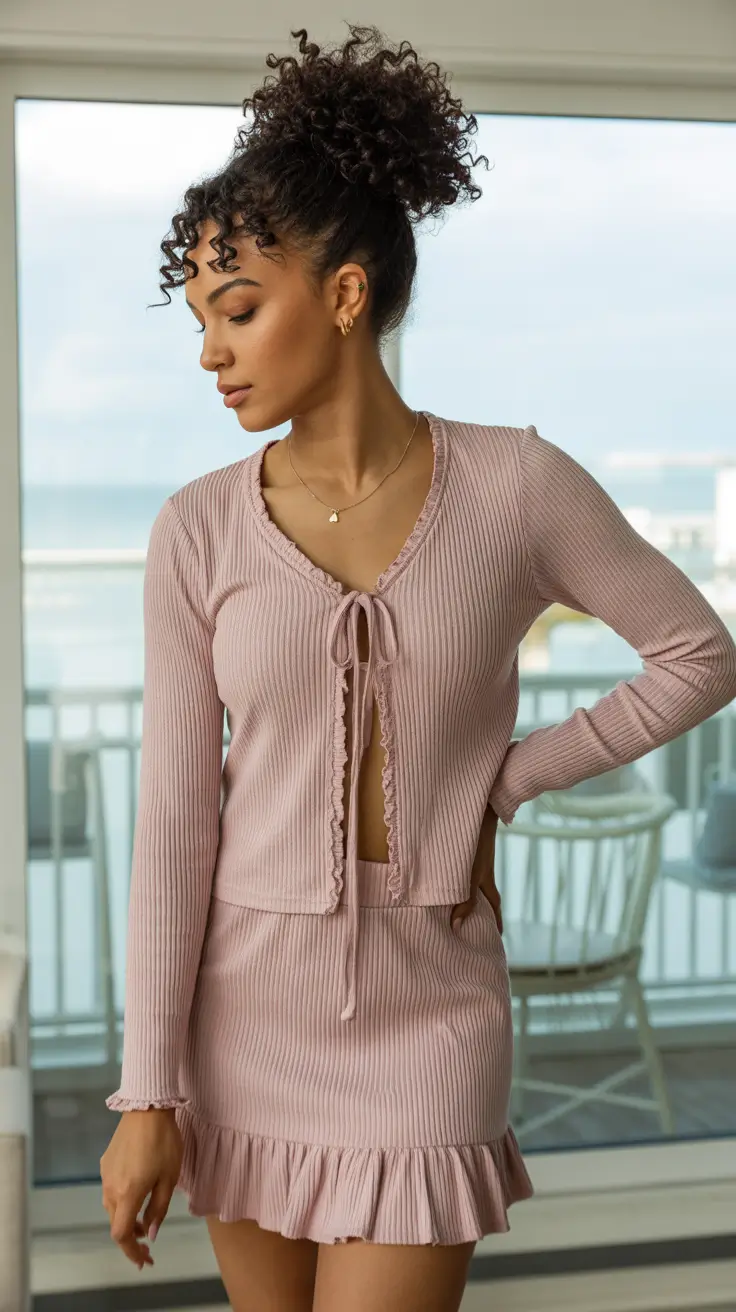 outfits for black women casual Soft Blush Energy