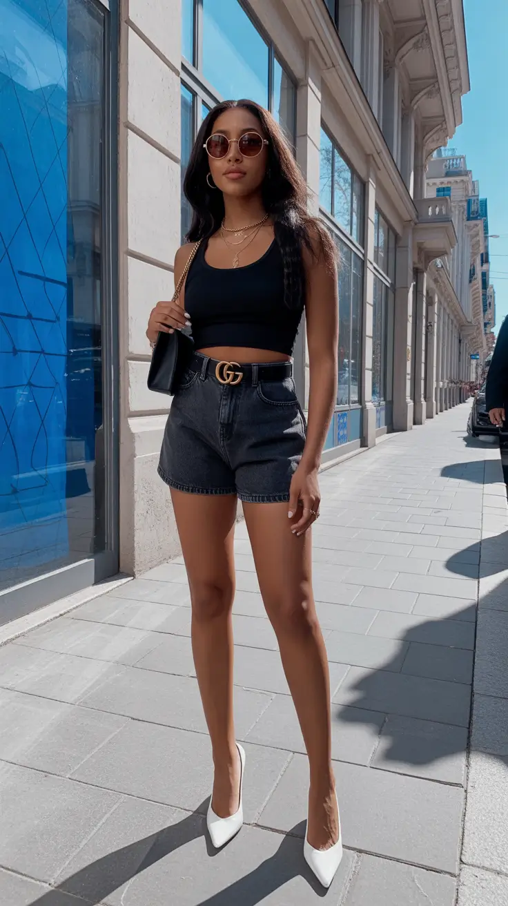 outfits for black women summer Monochrome Muse