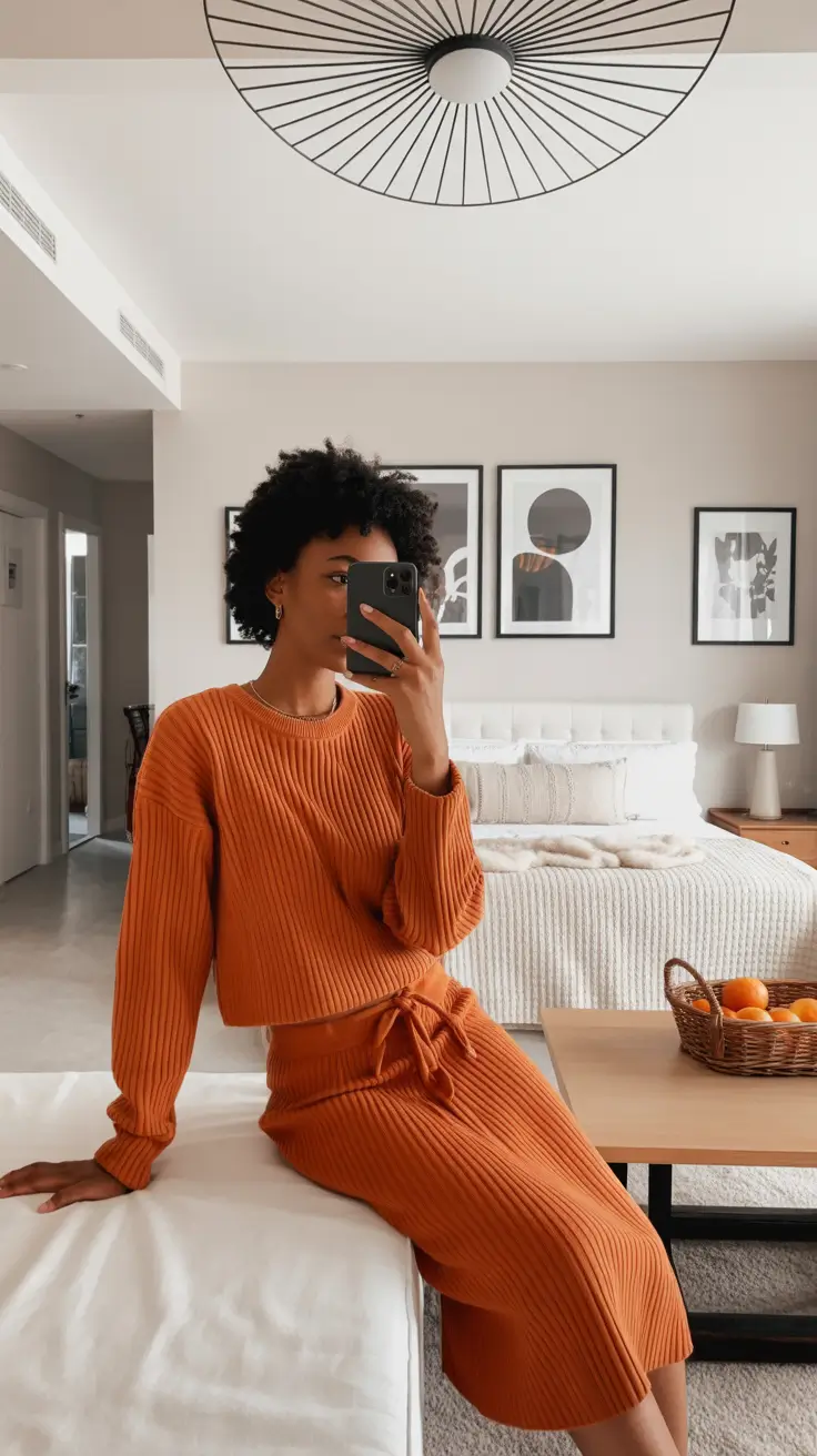 outfits for black women winter Cozy Amber Lounge