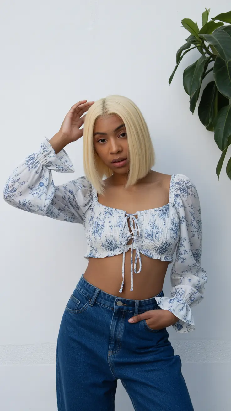 outfits for black women casual Denim & Porcelain Romance