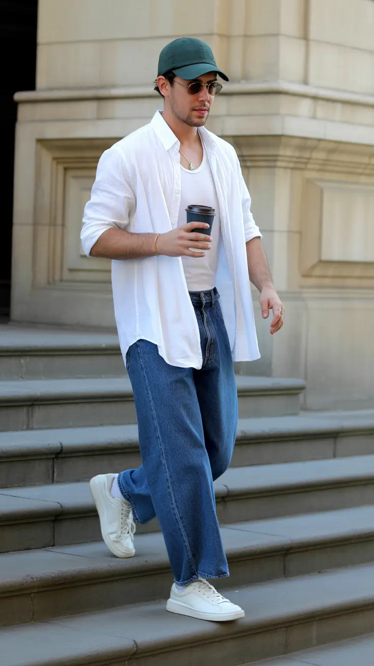 outfits for men 2026 White Shirt Energy