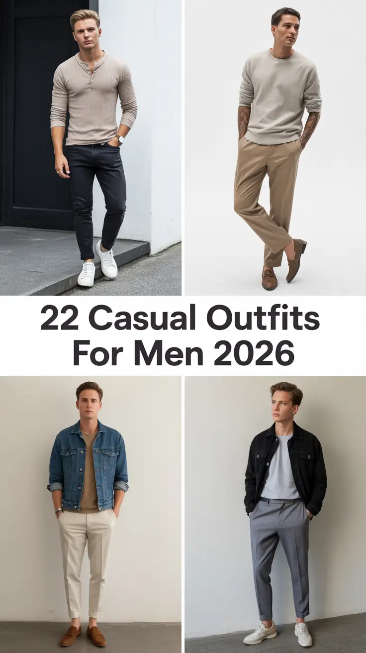 Casual Outfits for Men 2026: Smart Casual Looks That Redefine Everyday Style