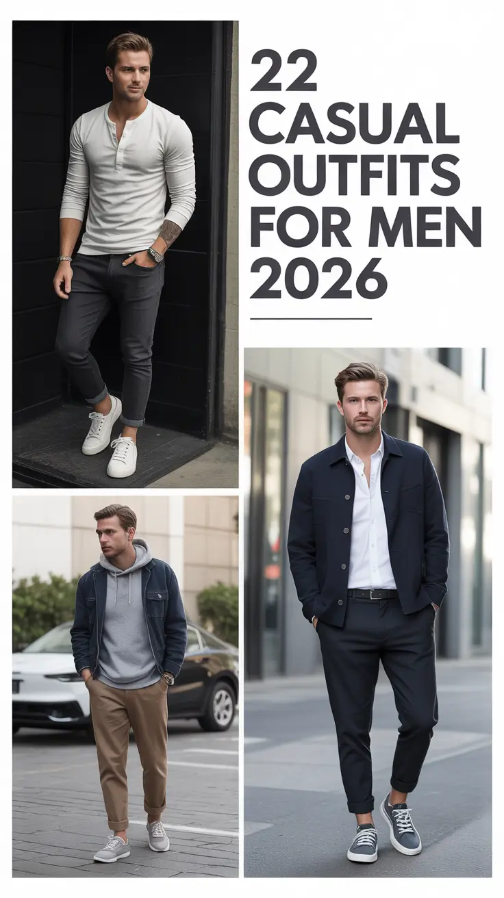 Casual Outfits for Men 2026: Smart Casual Looks That Redefine Everyday Style
