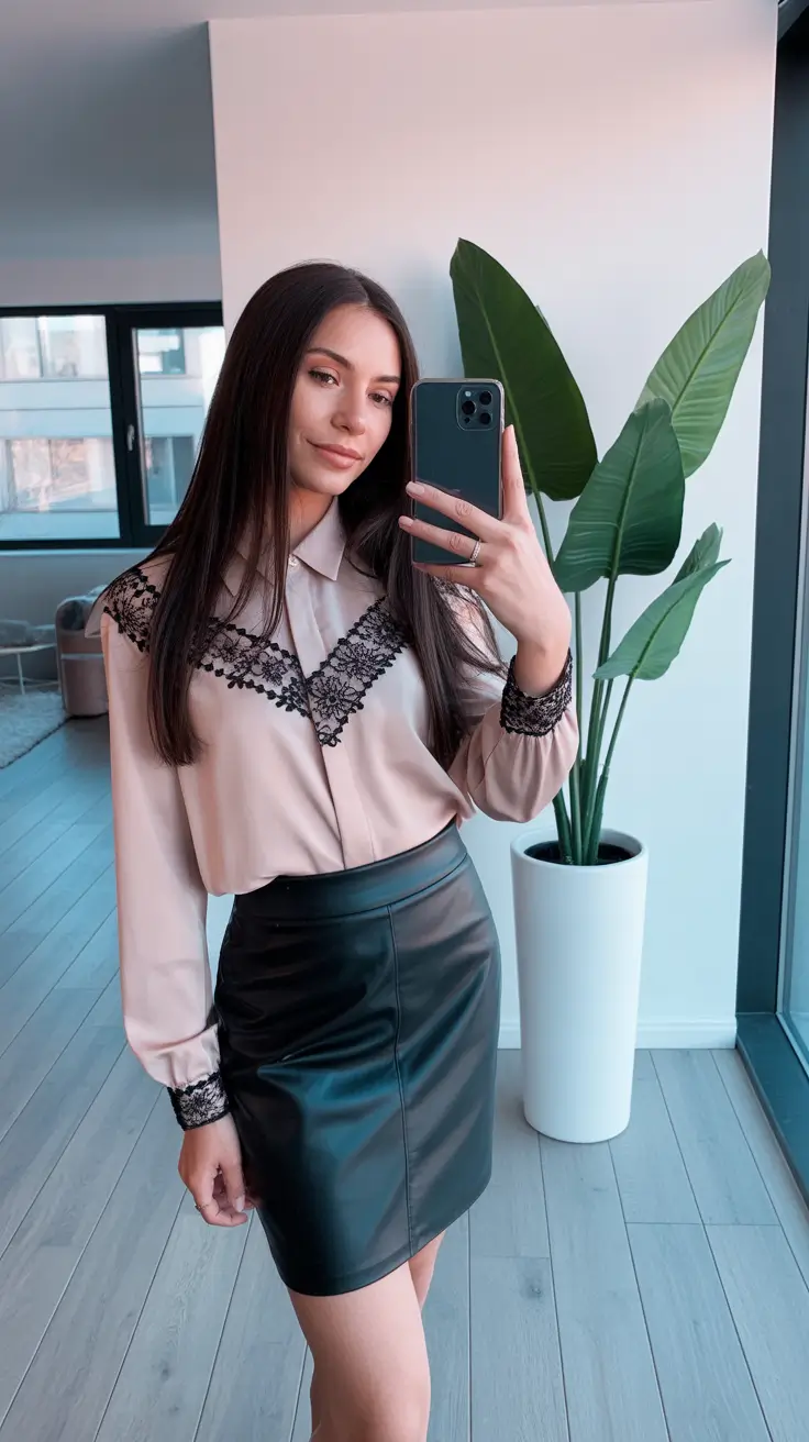 Chic going out outfits 2026 Lace and Leather