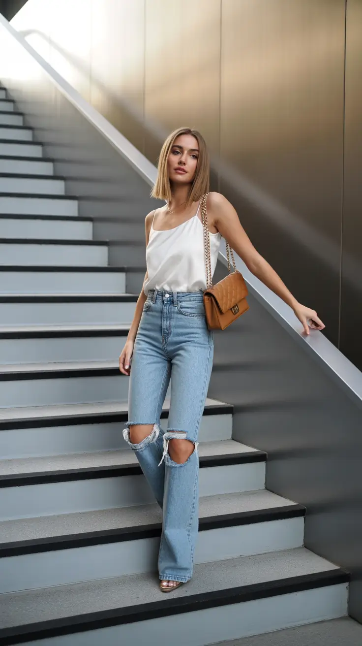 Chic going out outfits 2026 Silk & Denim