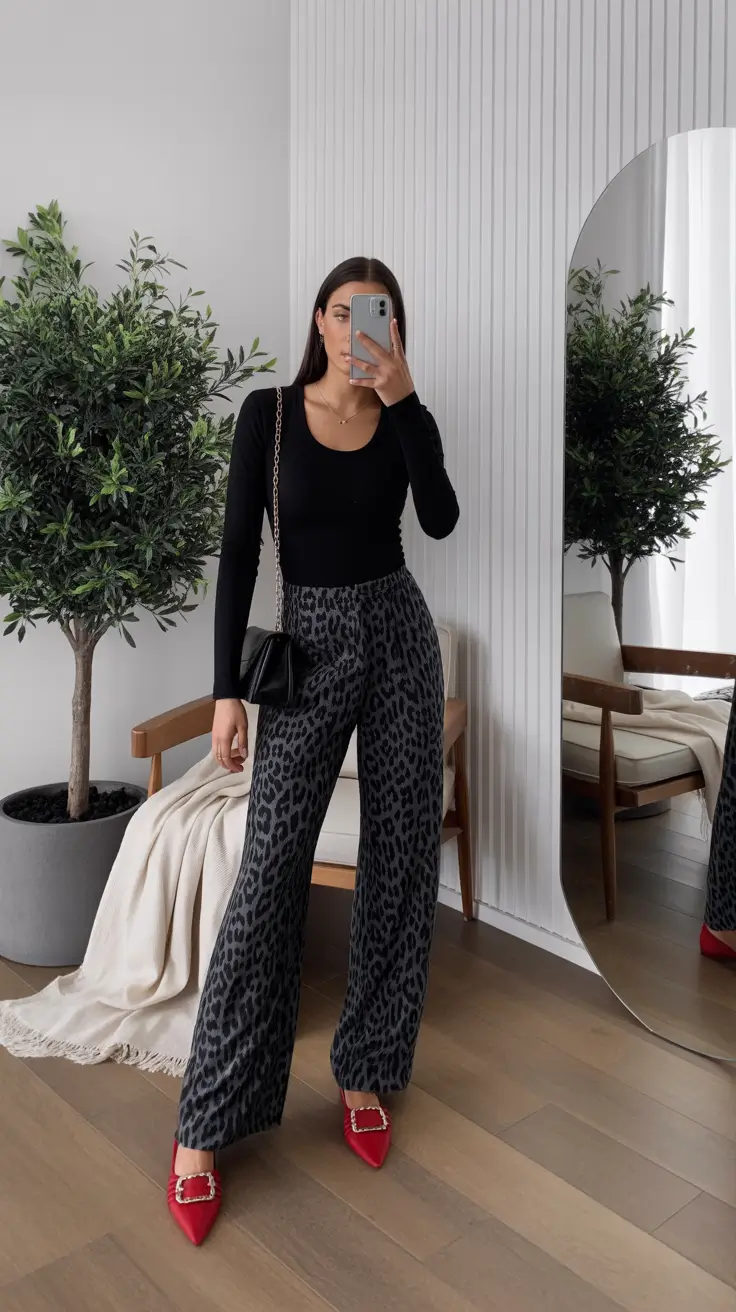 Chic going out outfits 2026 Leopard Luxe