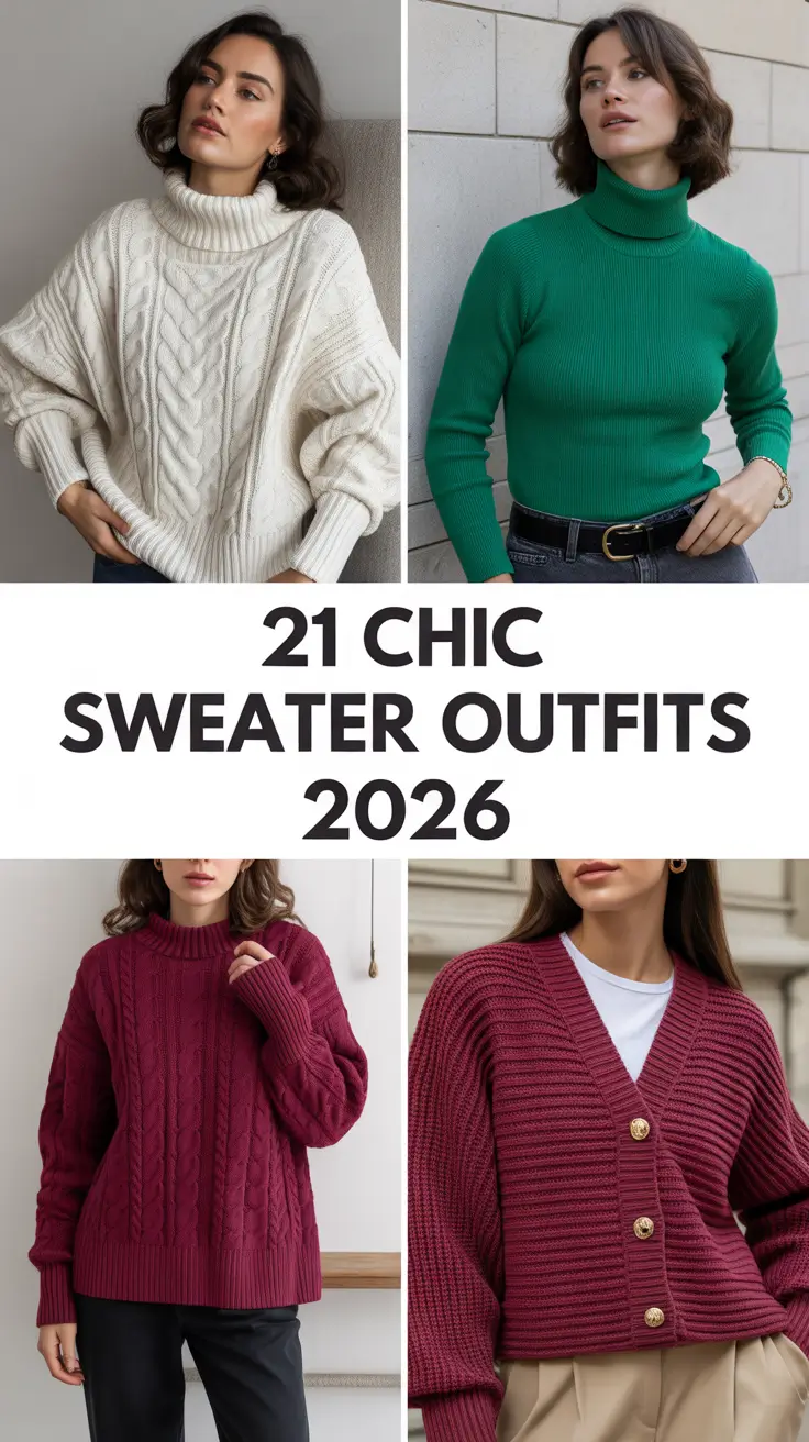 Chic Sweater Outfits 2026: Cozy, Classy, and Perfectly Stylish Looks for Every Season
