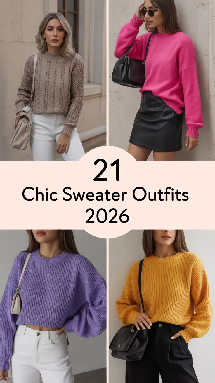 Chic Sweater Outfits 2026: Cozy, Classy, and Perfectly Stylish Looks for Every Season