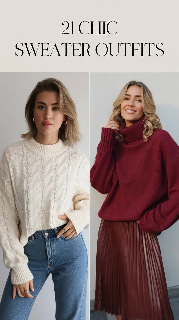 Chic Sweater Outfits 2026: Cozy, Classy, and Perfectly Stylish Looks for Every Season