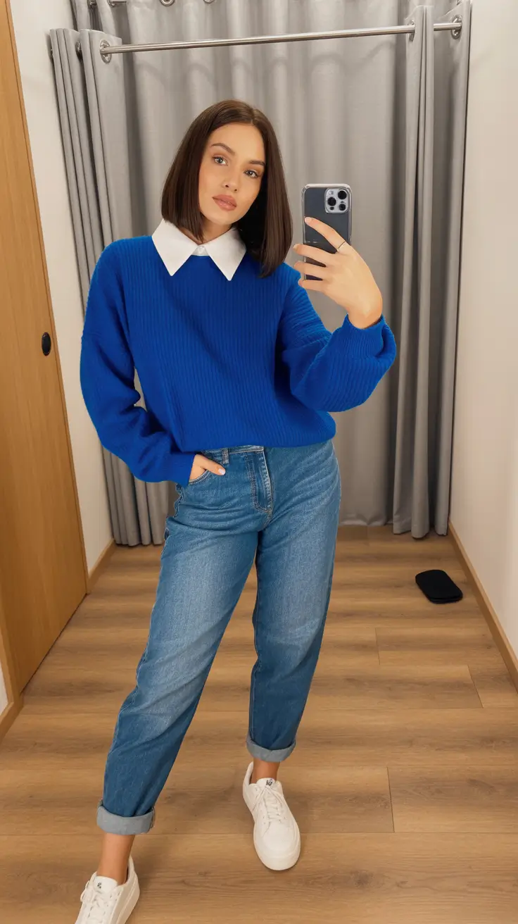 comfy outfits for work Blue Note of Effortless Prep