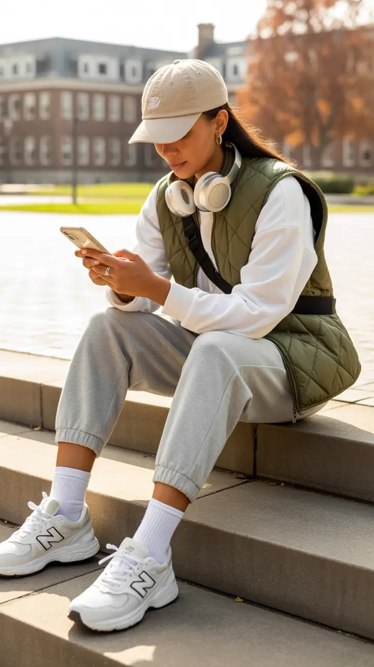 comfy outfits school Campus Calm Energy