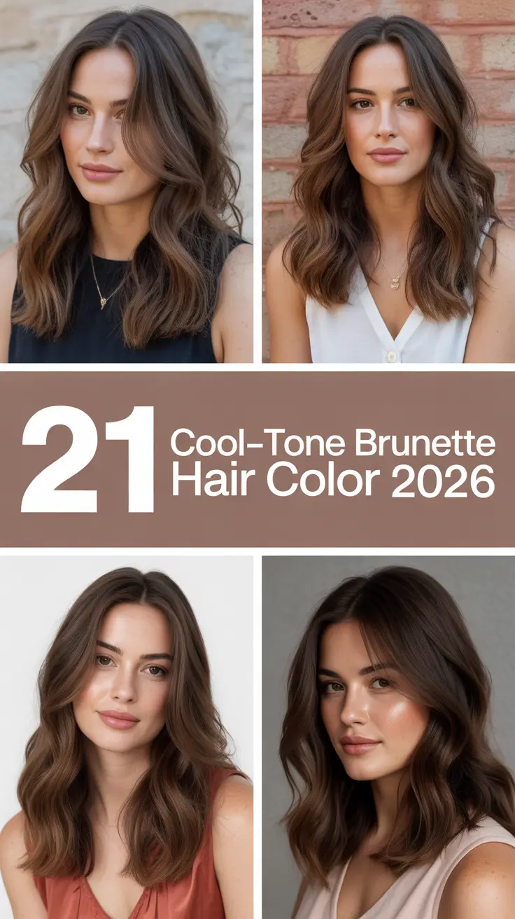 Cool-Tone Brunette Hair Color 2026: Chic, Natural, and Effortlessly Expensive