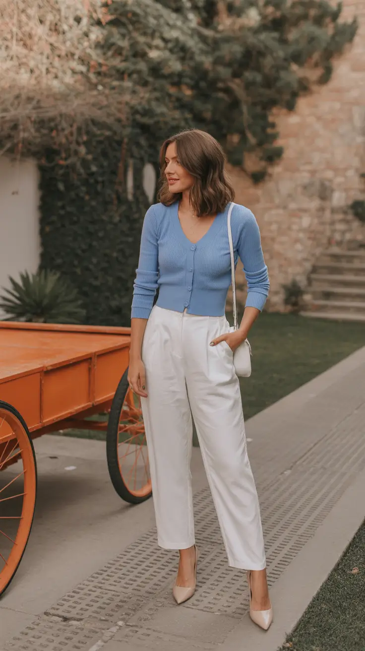 Cute everyday outfits 2026 Powder Blue Elegance