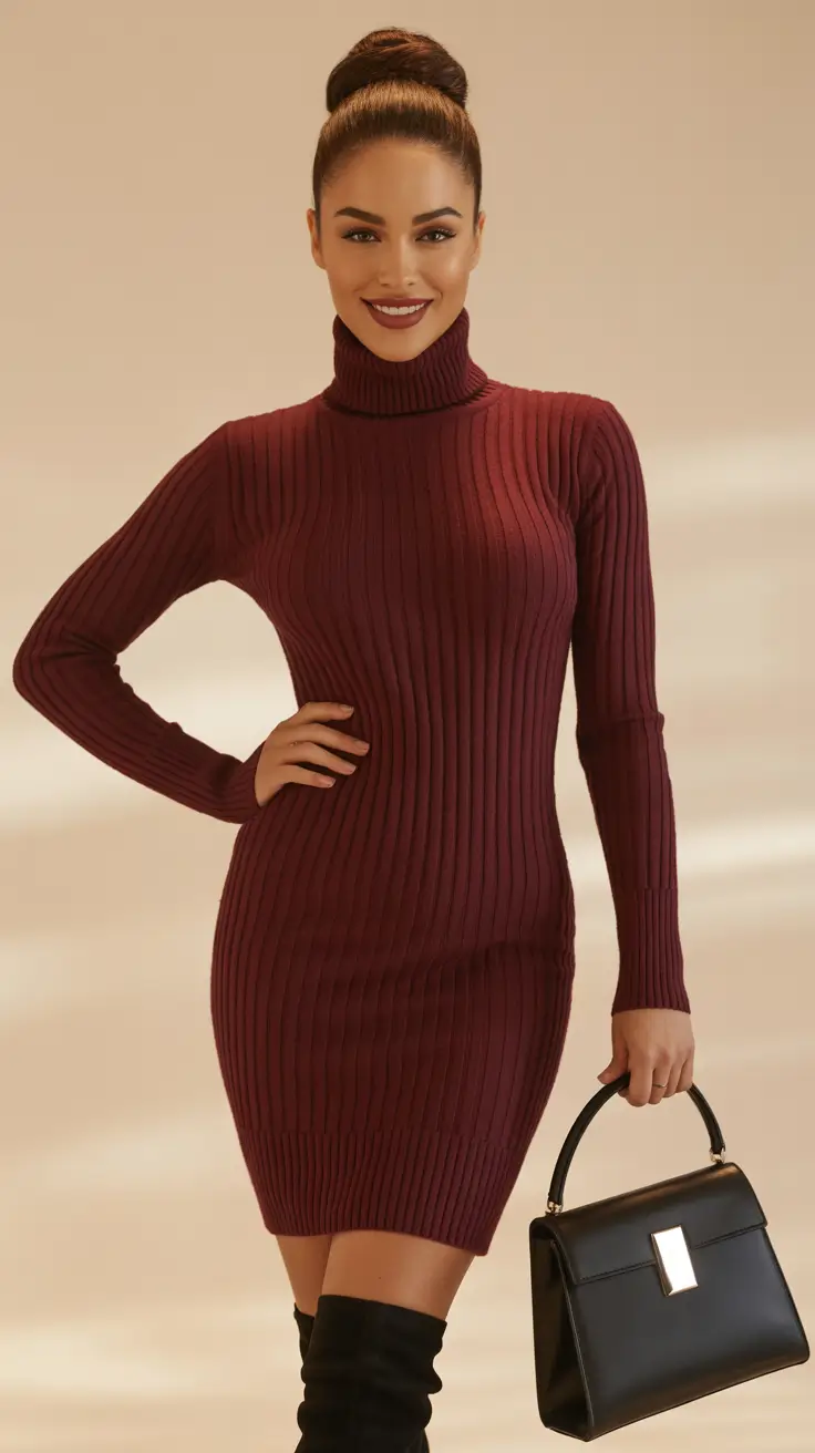 cute outfits for women 2026 Burgundy Power Mood
