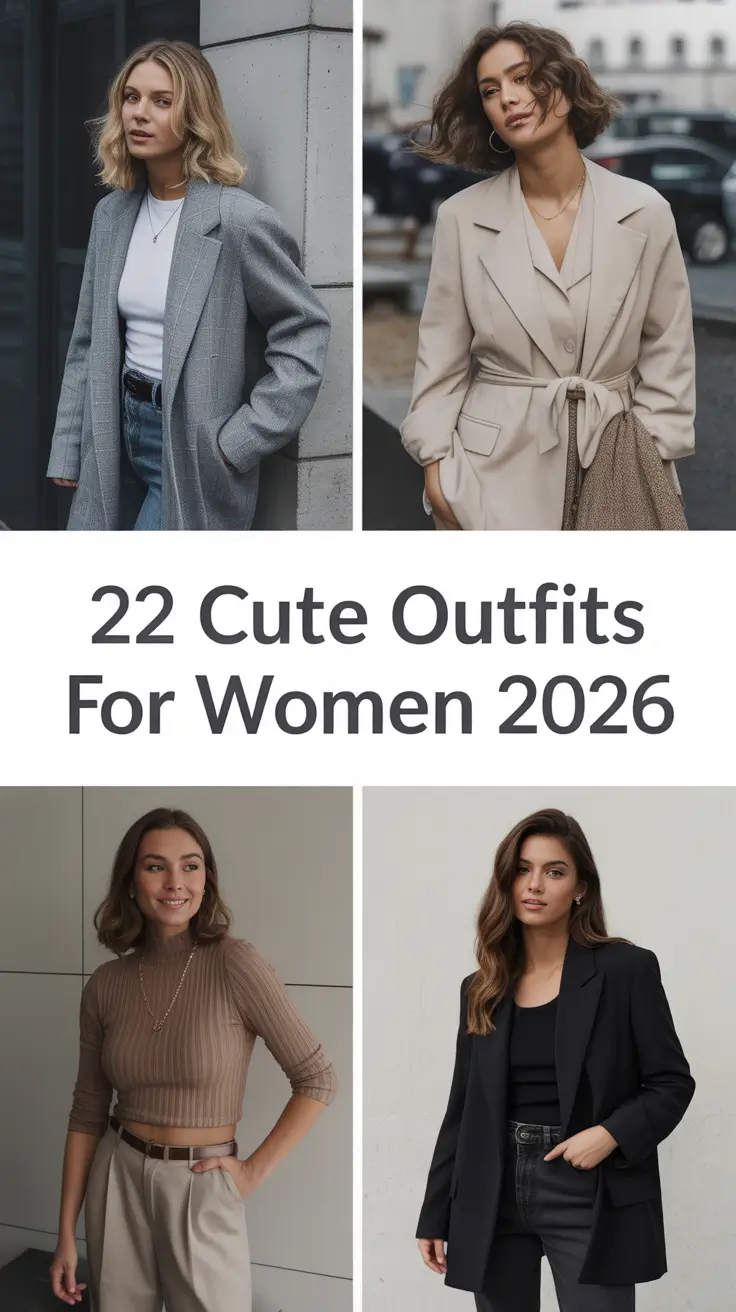 Cute Outfits for Women 2026: Trendy Ideas for School, Work & Everyday Aesthetic Looks