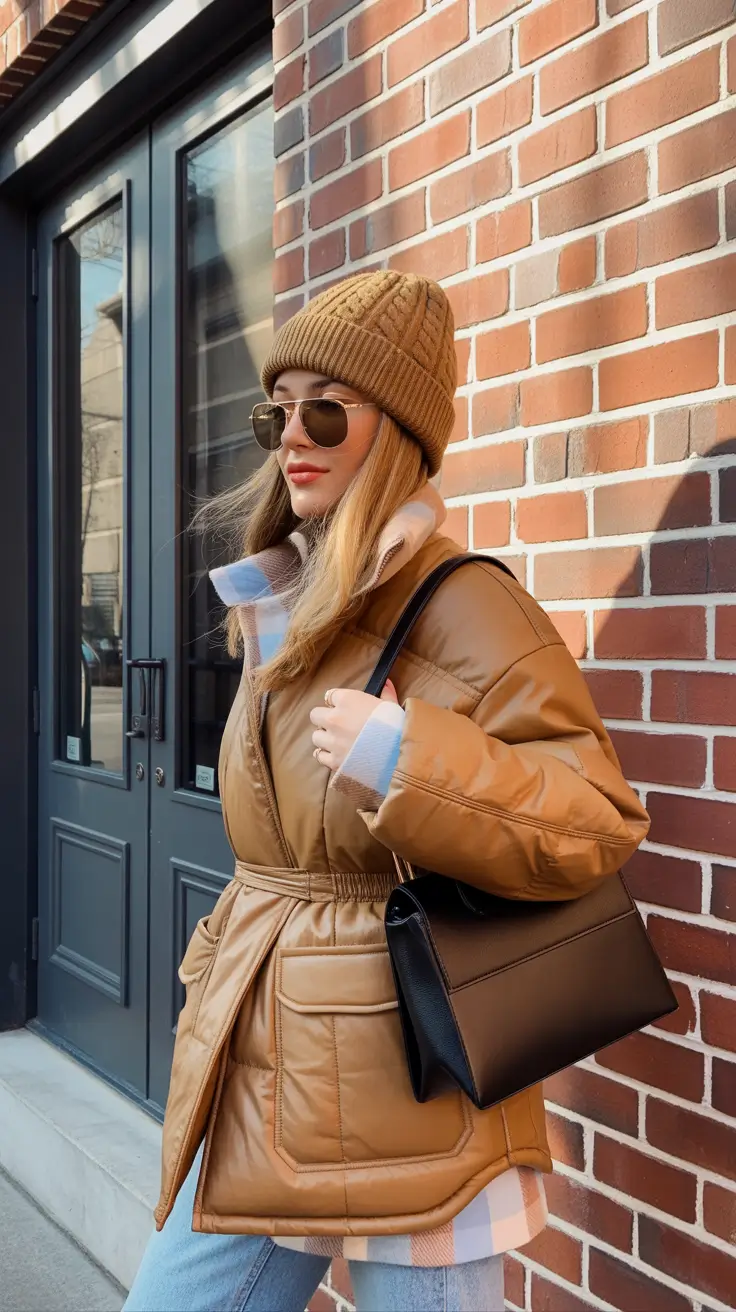 cold weather outfits winter Honey Tan in the City Glow