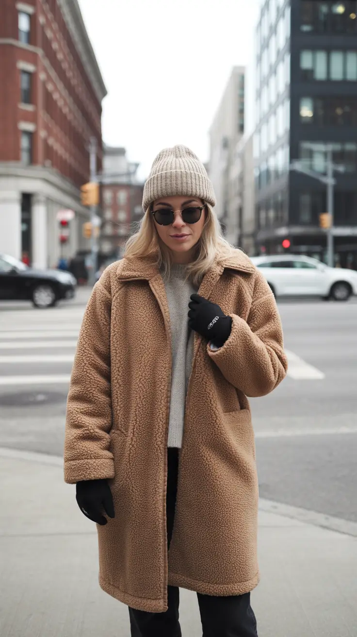 cold weather outfits winter City Chic in Camel and Cream