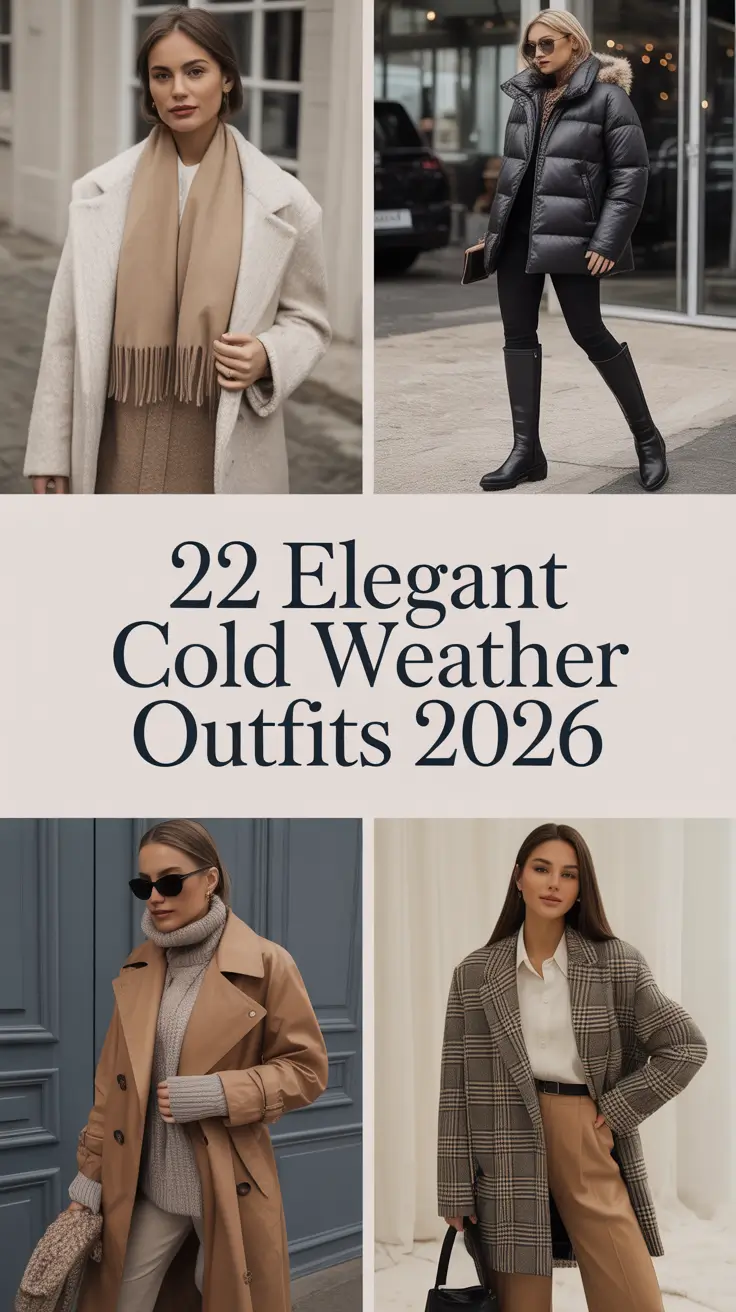 Elegant Cold Weather Outfits 2026: Chic, Cozy & Classy Style Ideas for Women
