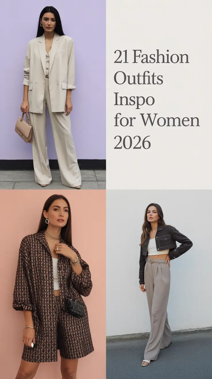 Fashion Outfits Inspo for Women 2026: Elegant Everyday Looks Inspired by Y2K & 80s Revival