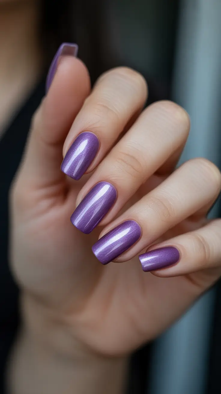 Gel Nail Trends Christmas 2025 Lavender Dreamlight