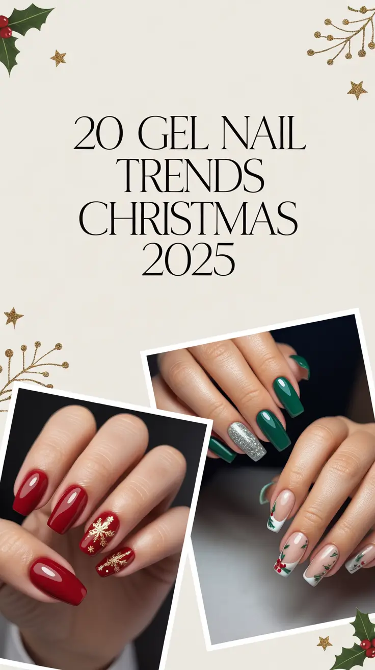 Gel Nail Trends Christmas 2025: Cute, Classy & Easy Designs for a Festive Look