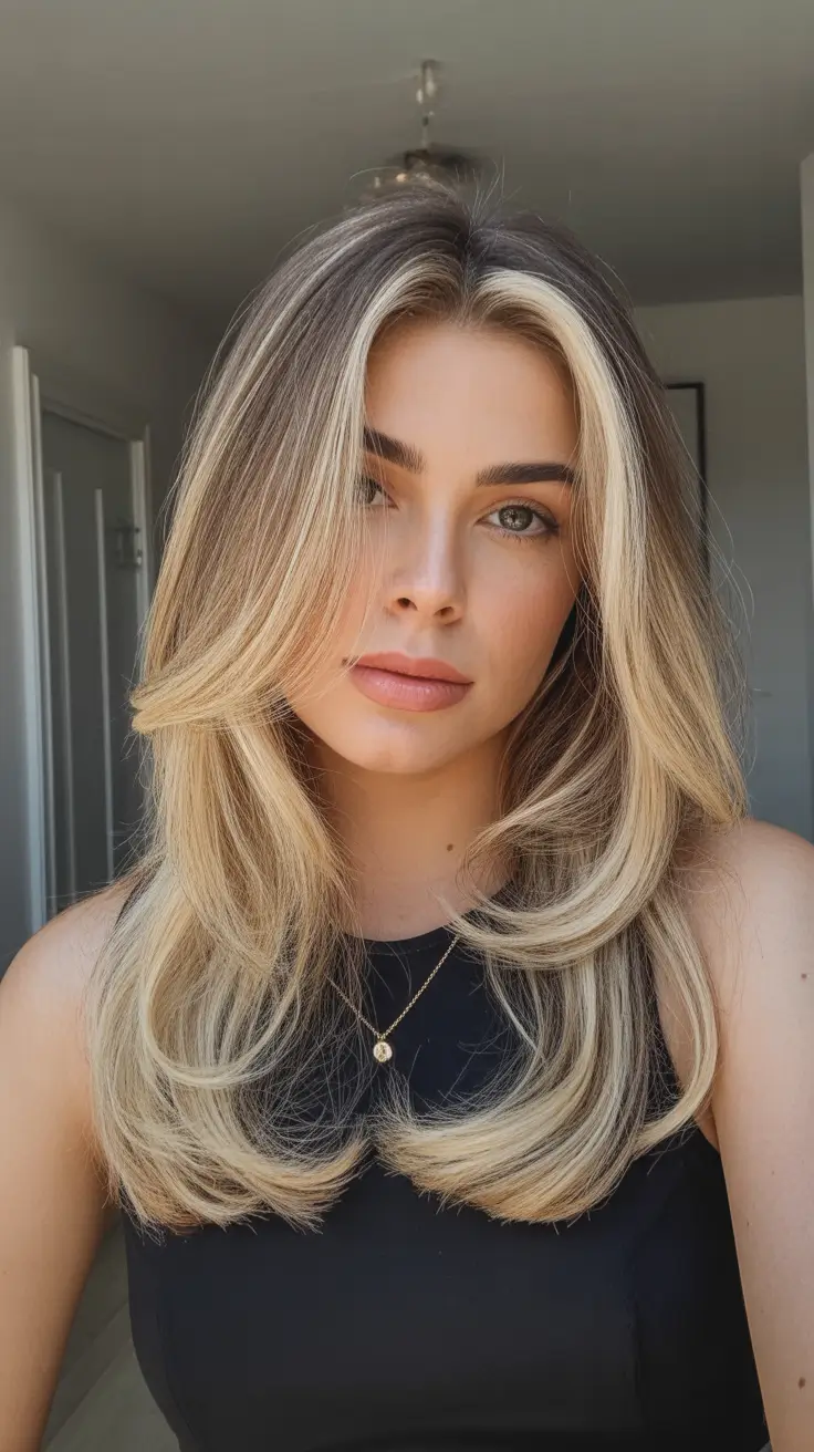 Hair color ideas 2026 Soft Layered Blonde with Lived-In Glow