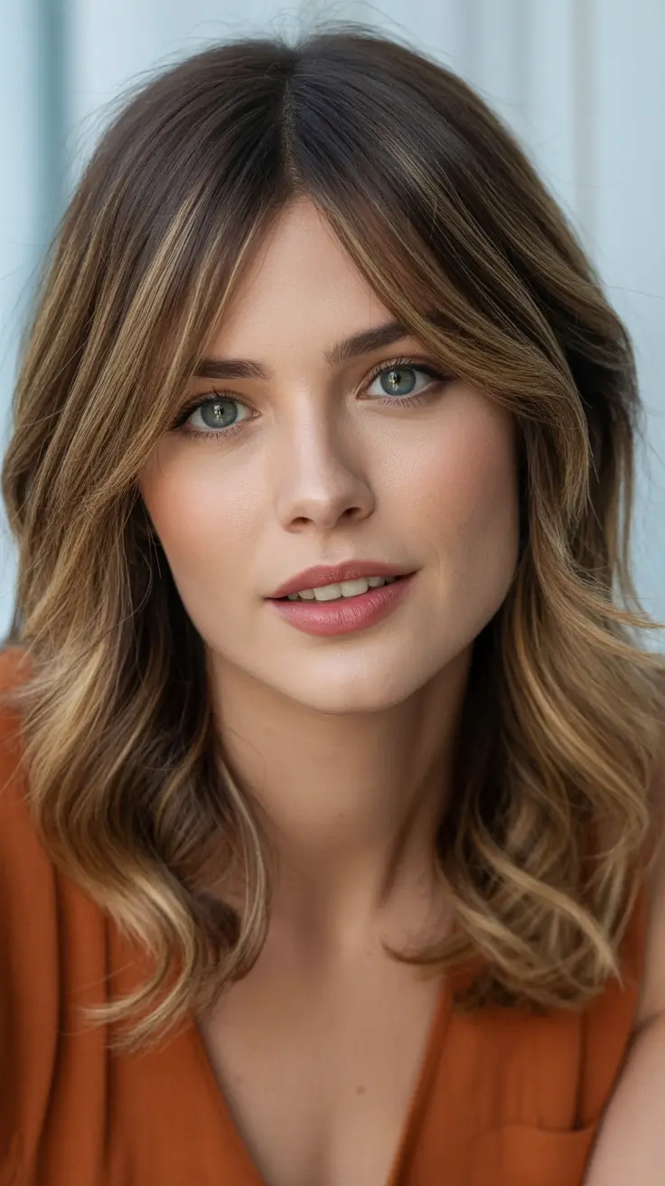 hair color ideas to look younger Golden Bronde with Soft Layers