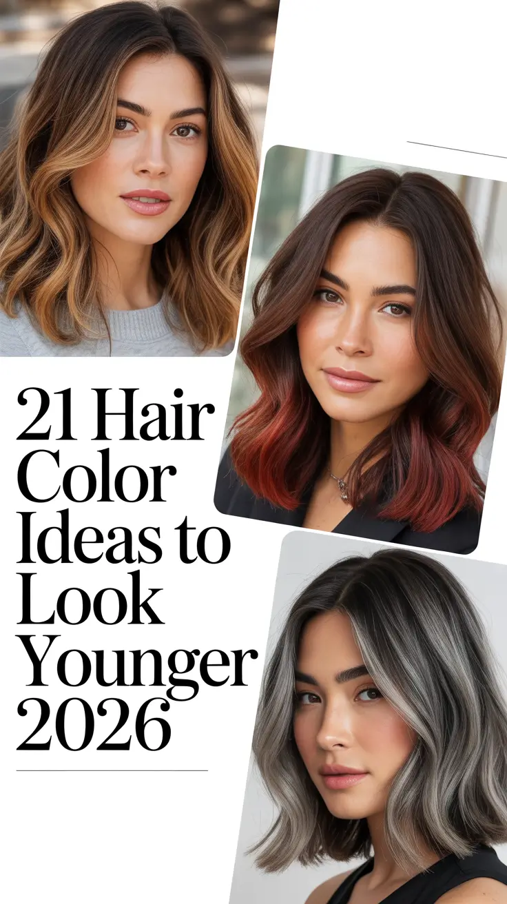 Hair Color Ideas to Look Younger 2026 – Trendy Shades That Instantly Refresh Your Look