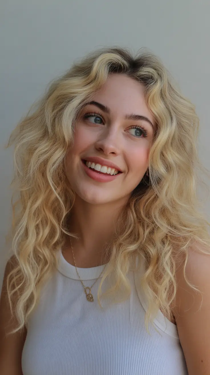 Honey blonde hair color 2026 Playful Curly Honey Texture