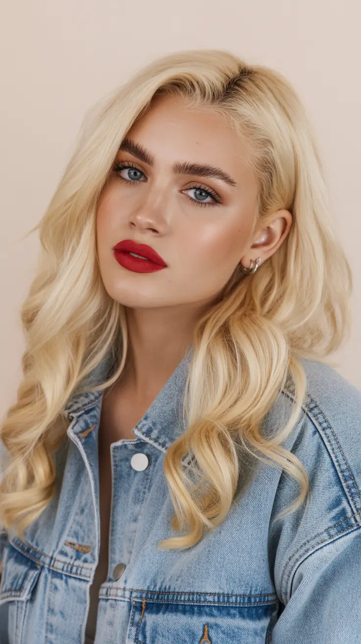 Honey blonde hair color 2026 Golden Honey Curls with Retro Flair