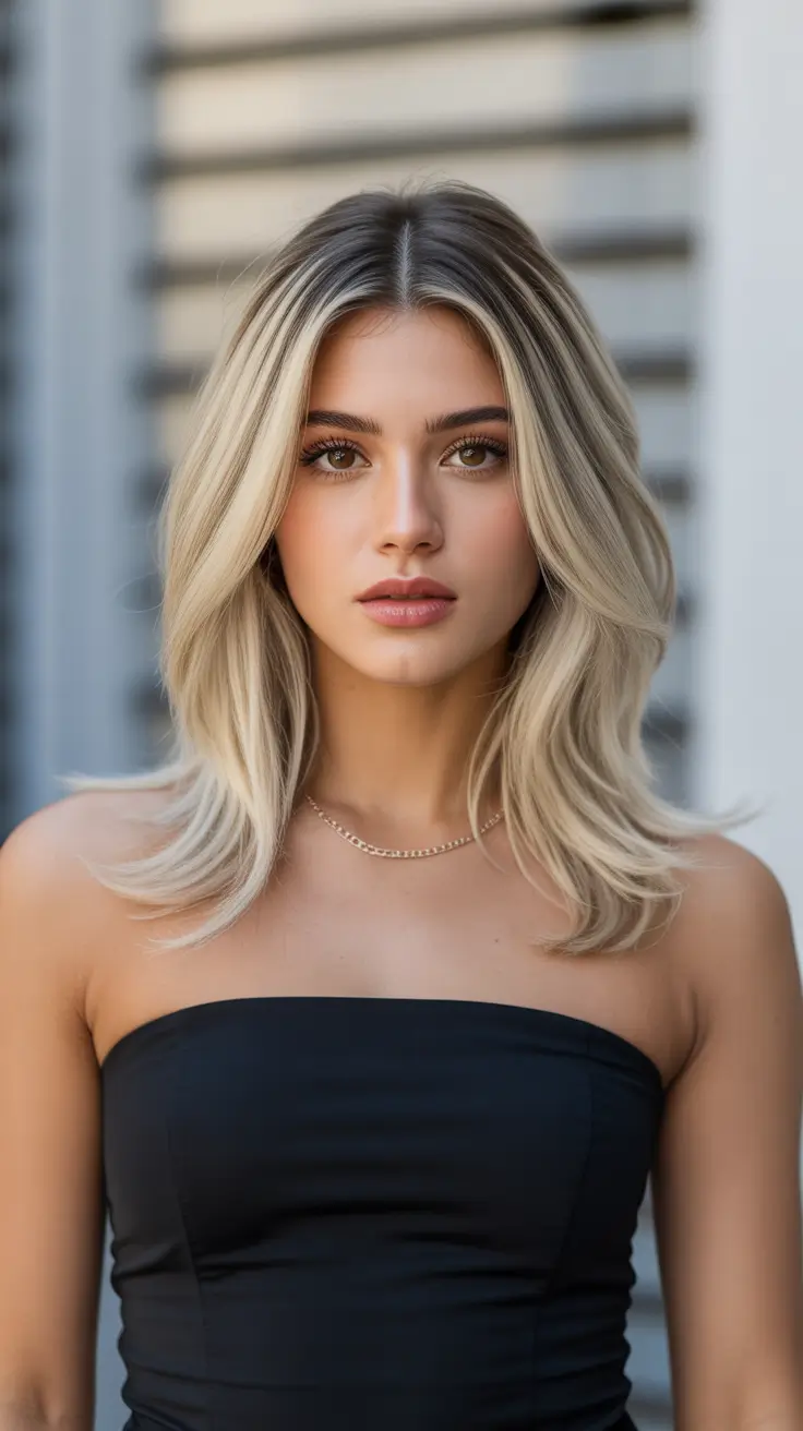 Honey blonde hair color 2026 Beige-Toned Layers for Effortless Movement
