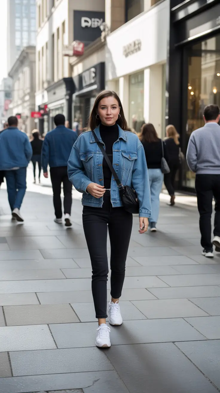 jeans outfits for women 2026 Urban Denim Contrast