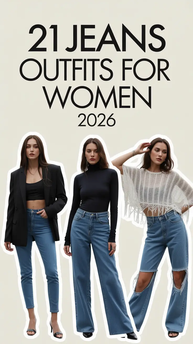 Jeans Outfits for Women 2026: Trendy Casual Looks for Every Season