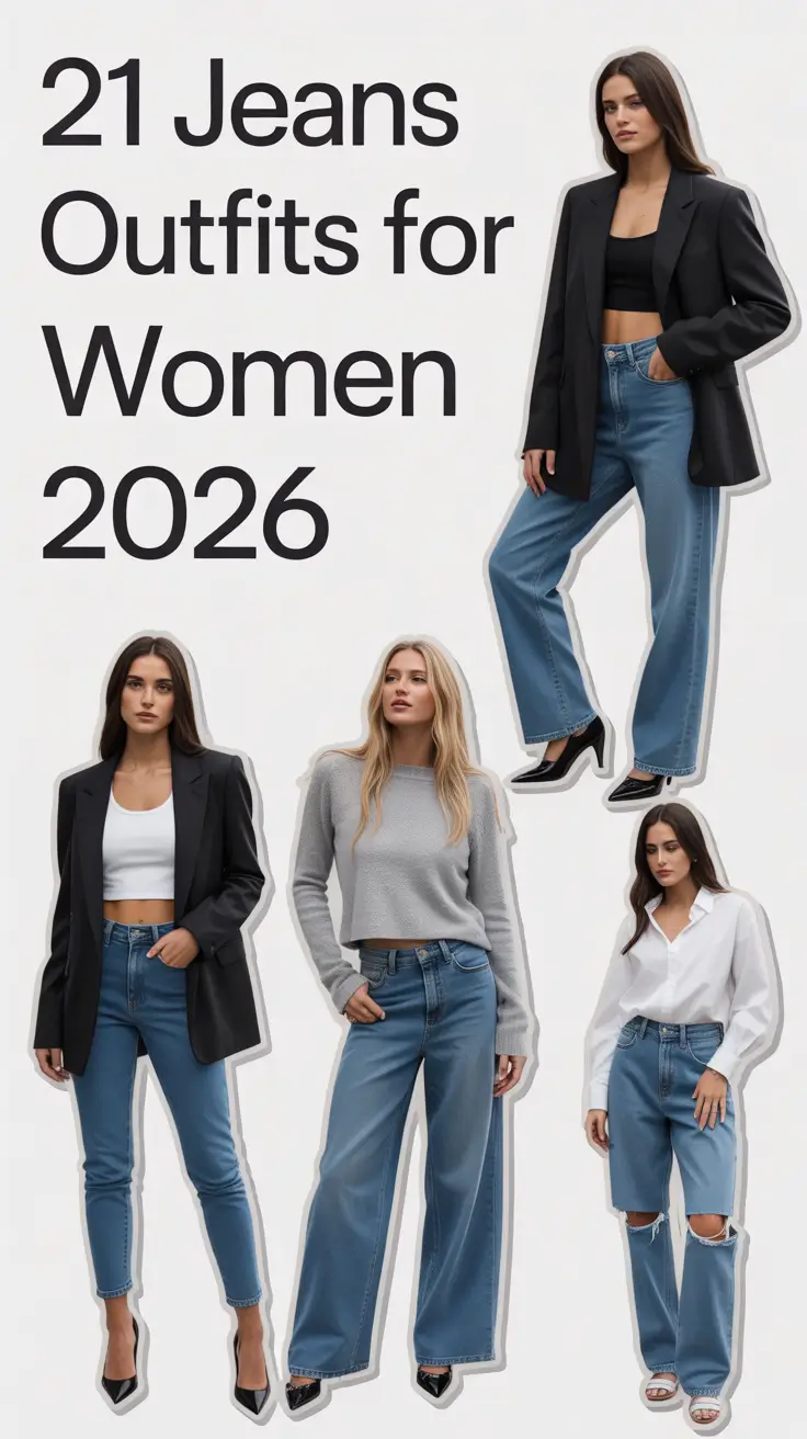 Jeans Outfits for Women 2026: Trendy Casual Looks for Every Season