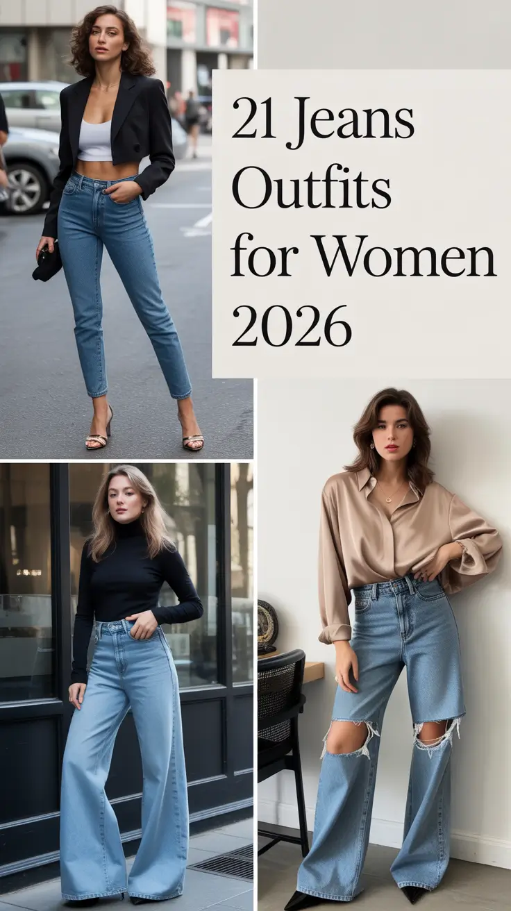 Jeans Outfits for Women 2026: Trendy Casual Looks for Every Season