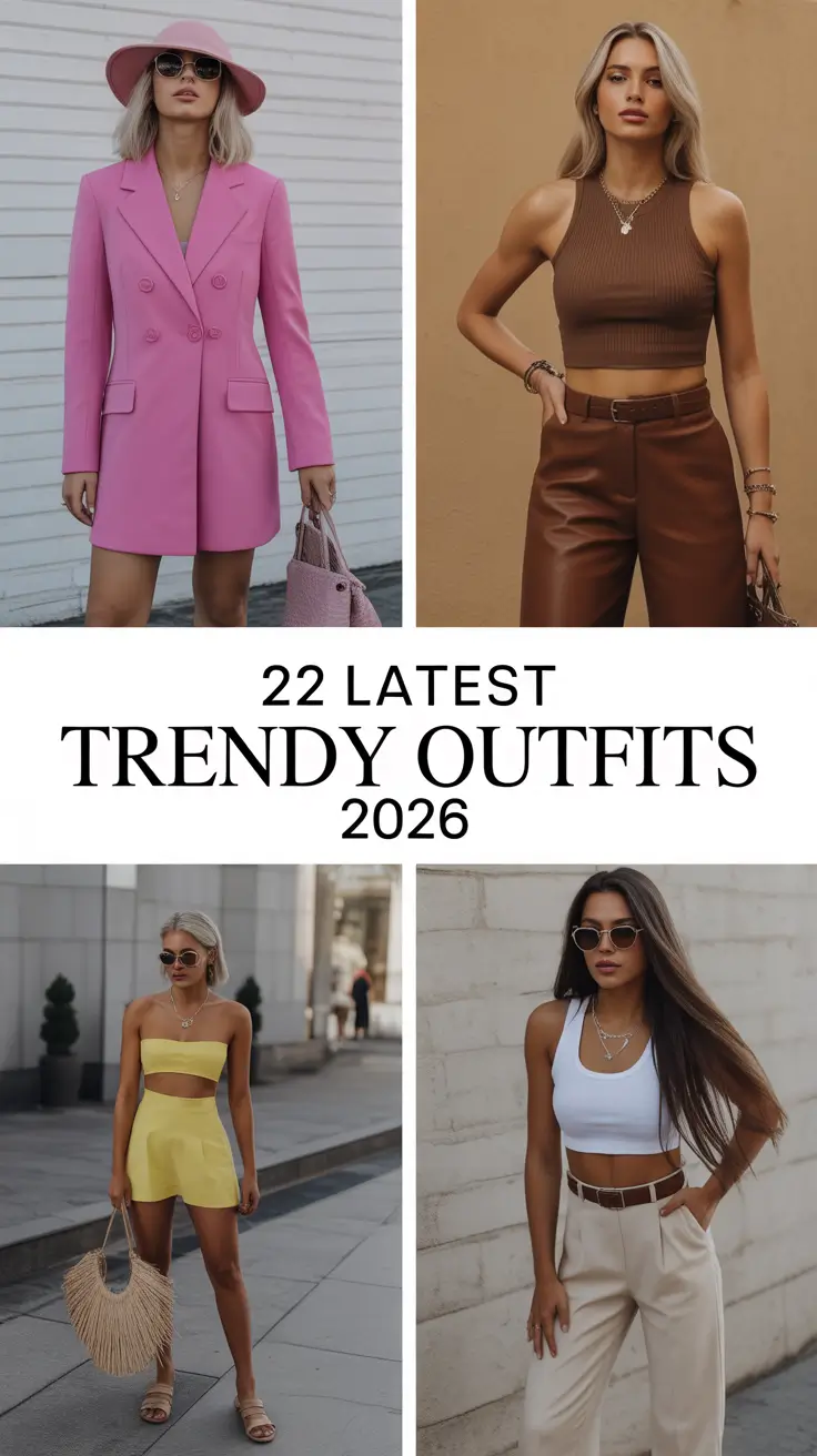 Latest Trendy Outfits 2026 — Classy, Cute & Easy Fashion Ideas for Every Season