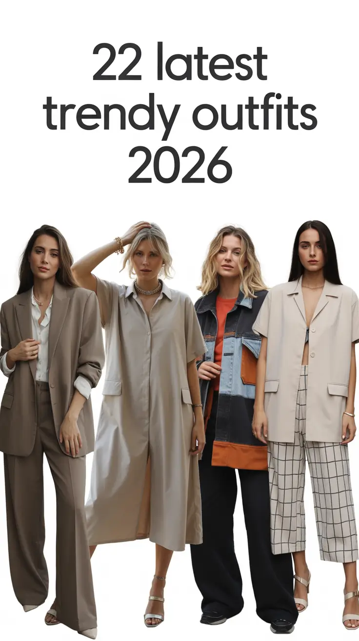 Latest Trendy Outfits 2026 — Classy, Cute & Easy Fashion Ideas for Every Season
