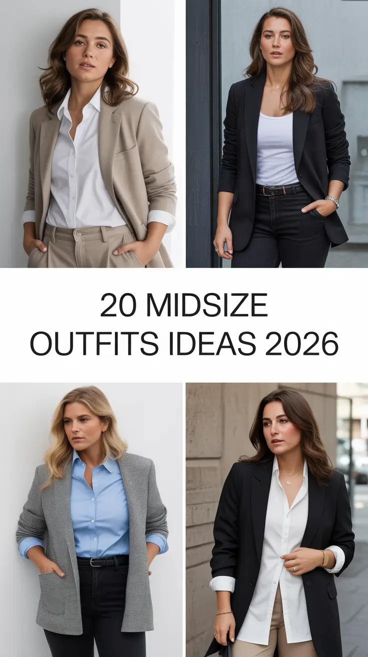 Midsize Outfits Ideas 2026: Chic, Comfy & Confident Looks for Every Season