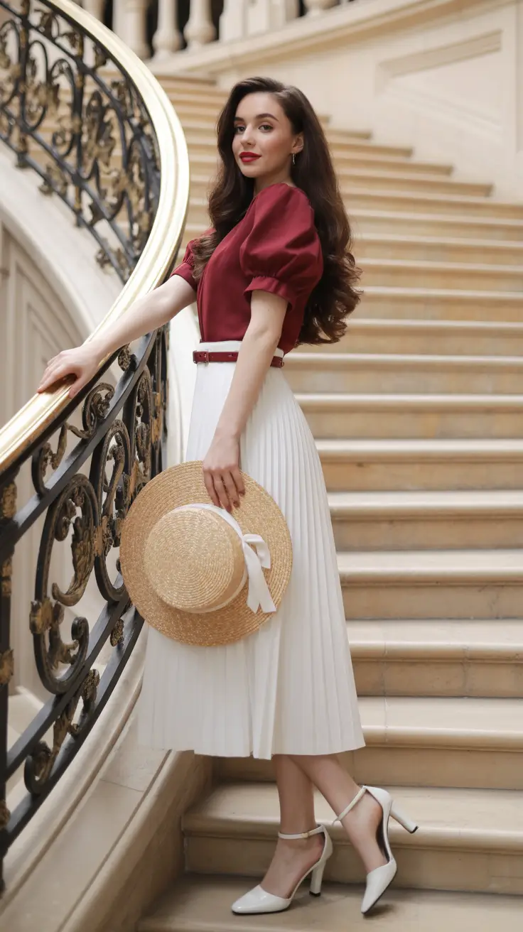 old money outfits woman Scarlet & Ivory Grace