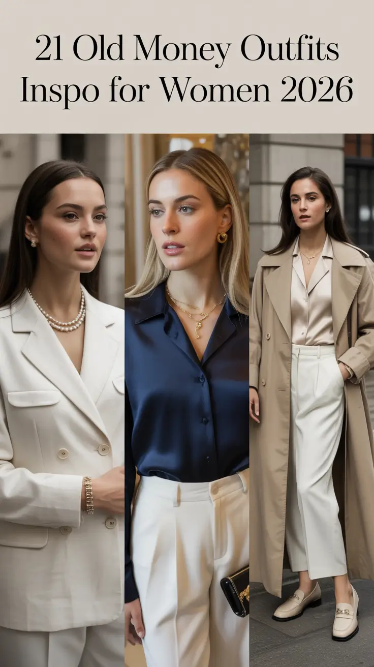 Old Money Outfits Inspo for Women 2026: Elegant, Timeless & Effortless Style Ideas