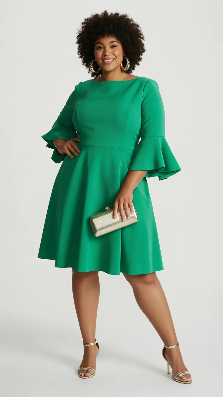 Outfit ideas for women over 40 in 2026 - Emerald Elegance With Playful Feminine Flair