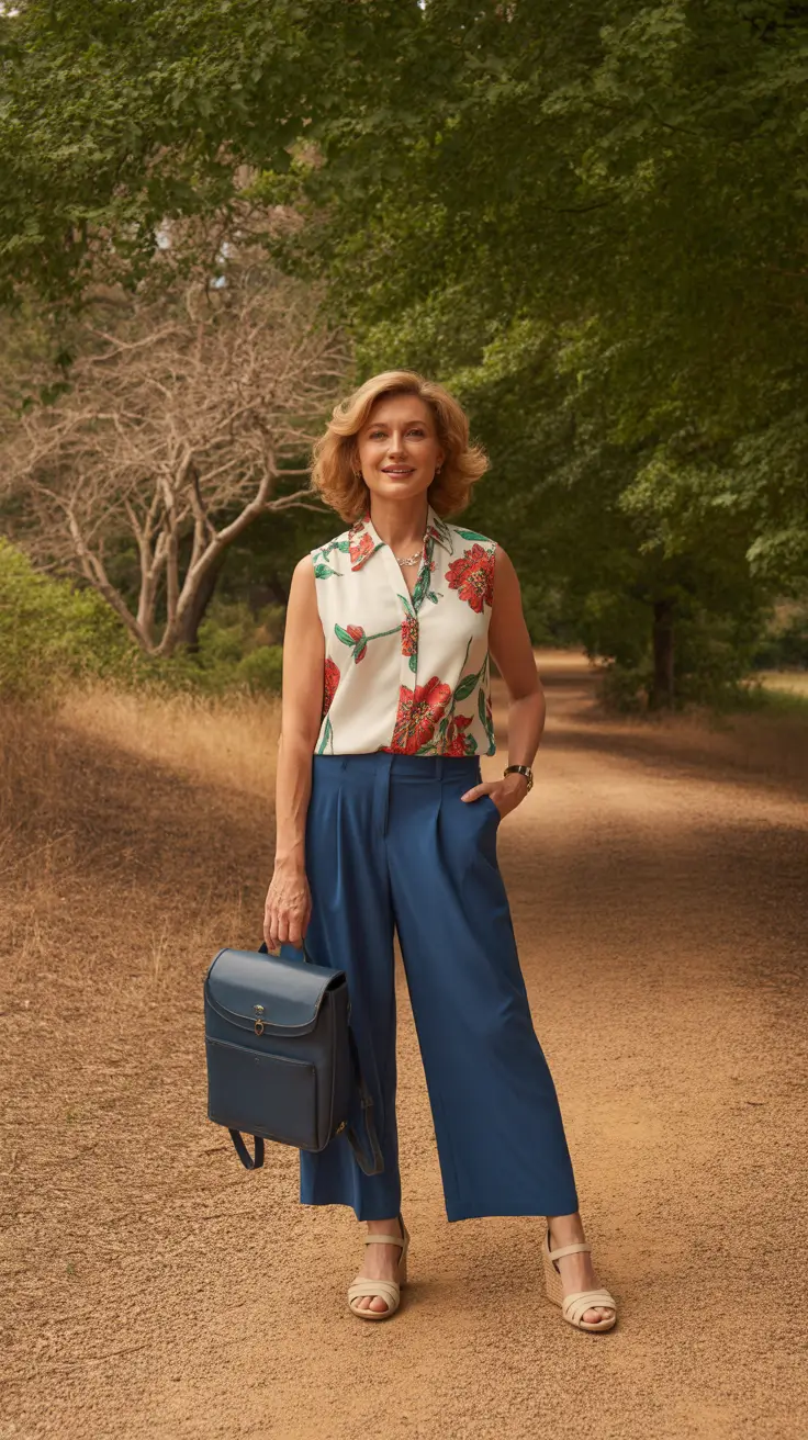 Outfit ideas for women over 40 in 2026 - Floral Sophistication for Warm-Weather Elegance