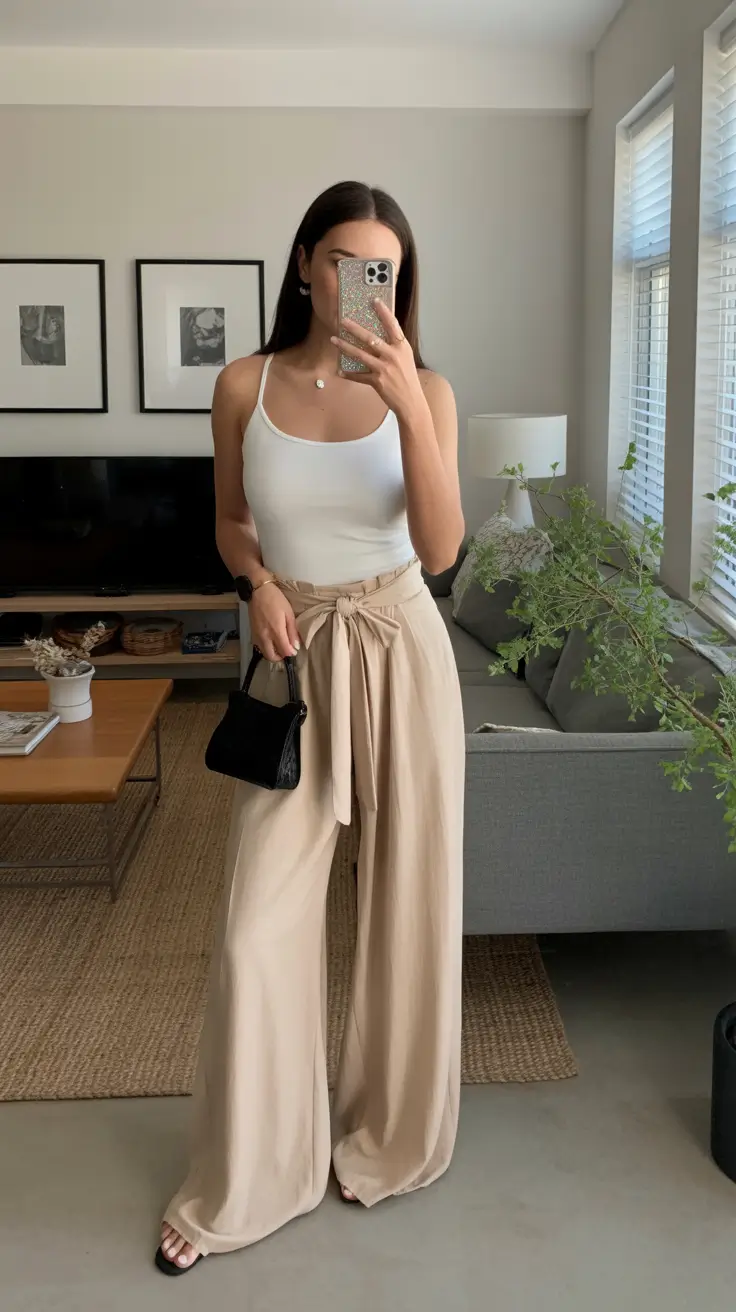 Stylish capsule wardrobe outfits 2026 Soft Neutrals for a French-Inspired Summer Moment