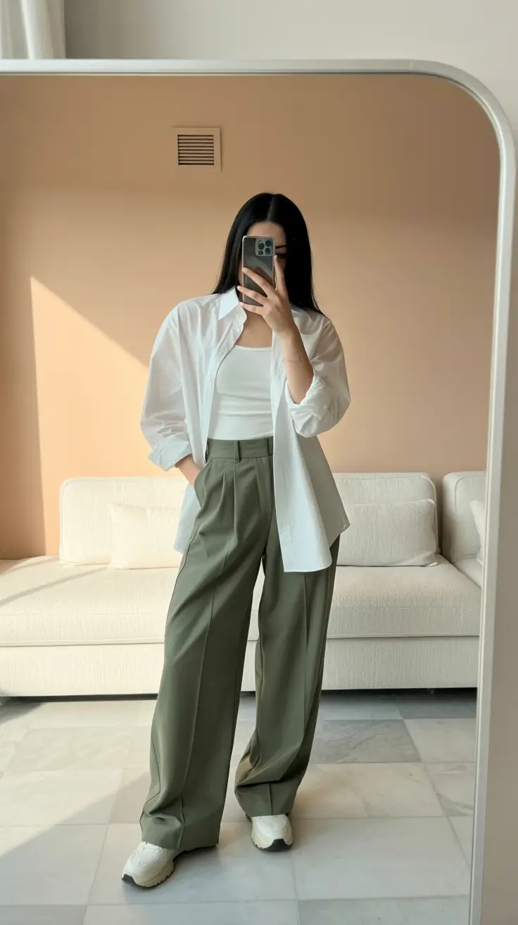 Stylish capsule wardrobe outfits 2026 Clean Lines and Relaxed Layers
