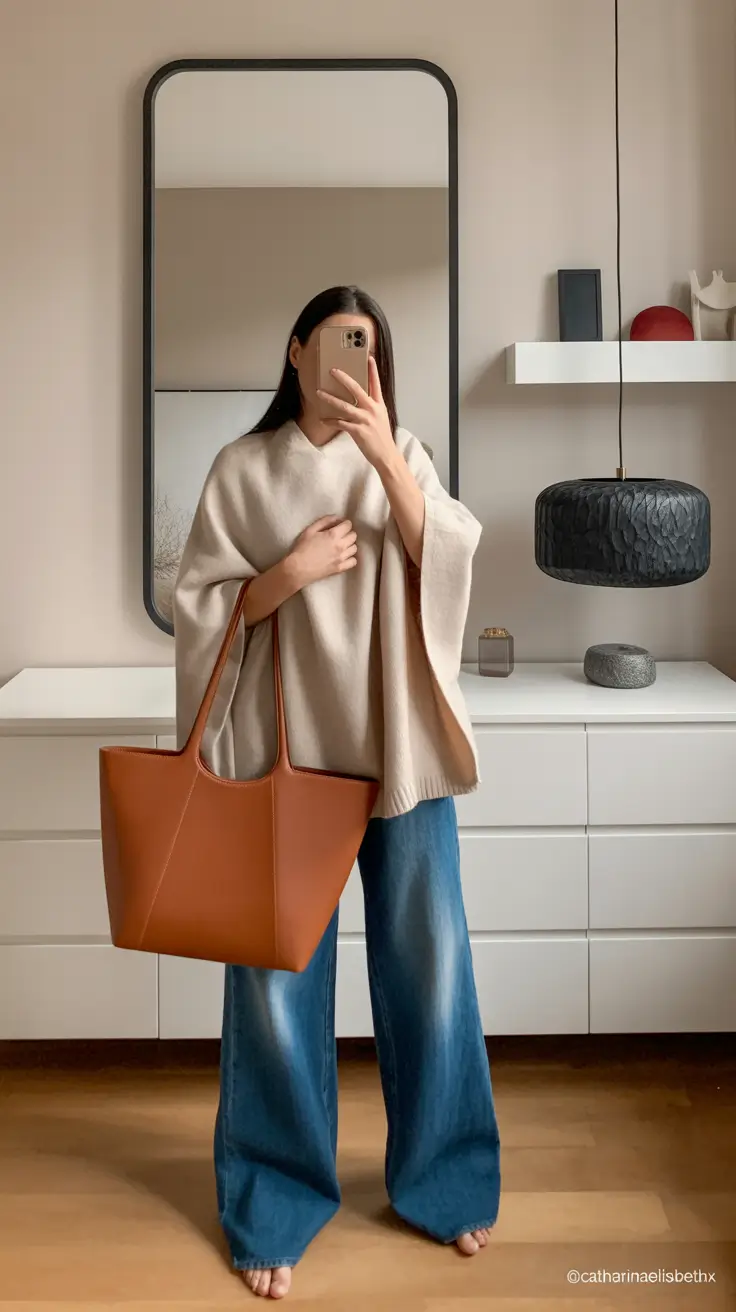 Stylish capsule wardrobe outfits 2026 Cozy Oversized Elegance for Autumn