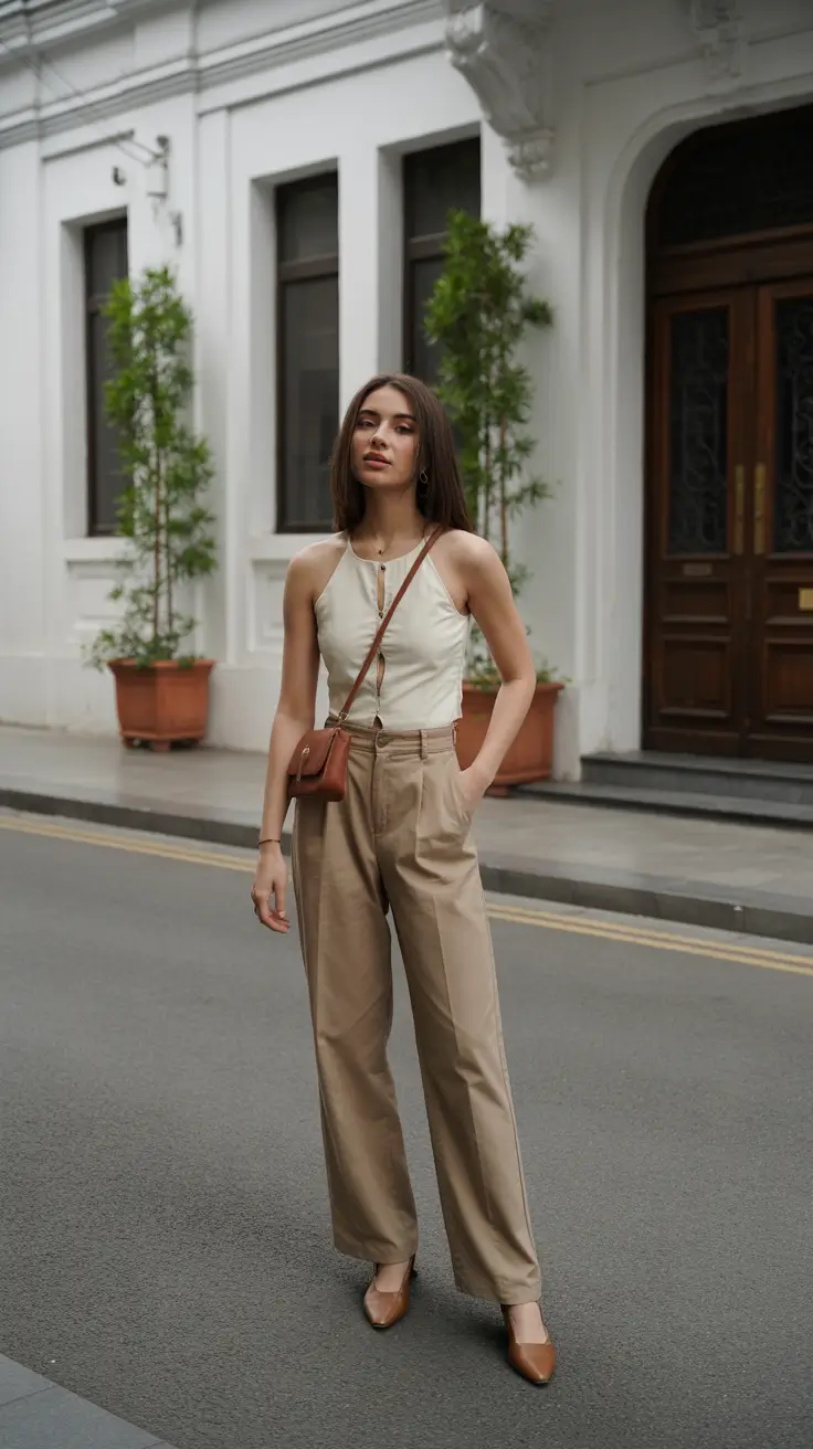 Stylish capsule wardrobe outfits 2026 Warm Neutrals for Everyday Sophistication