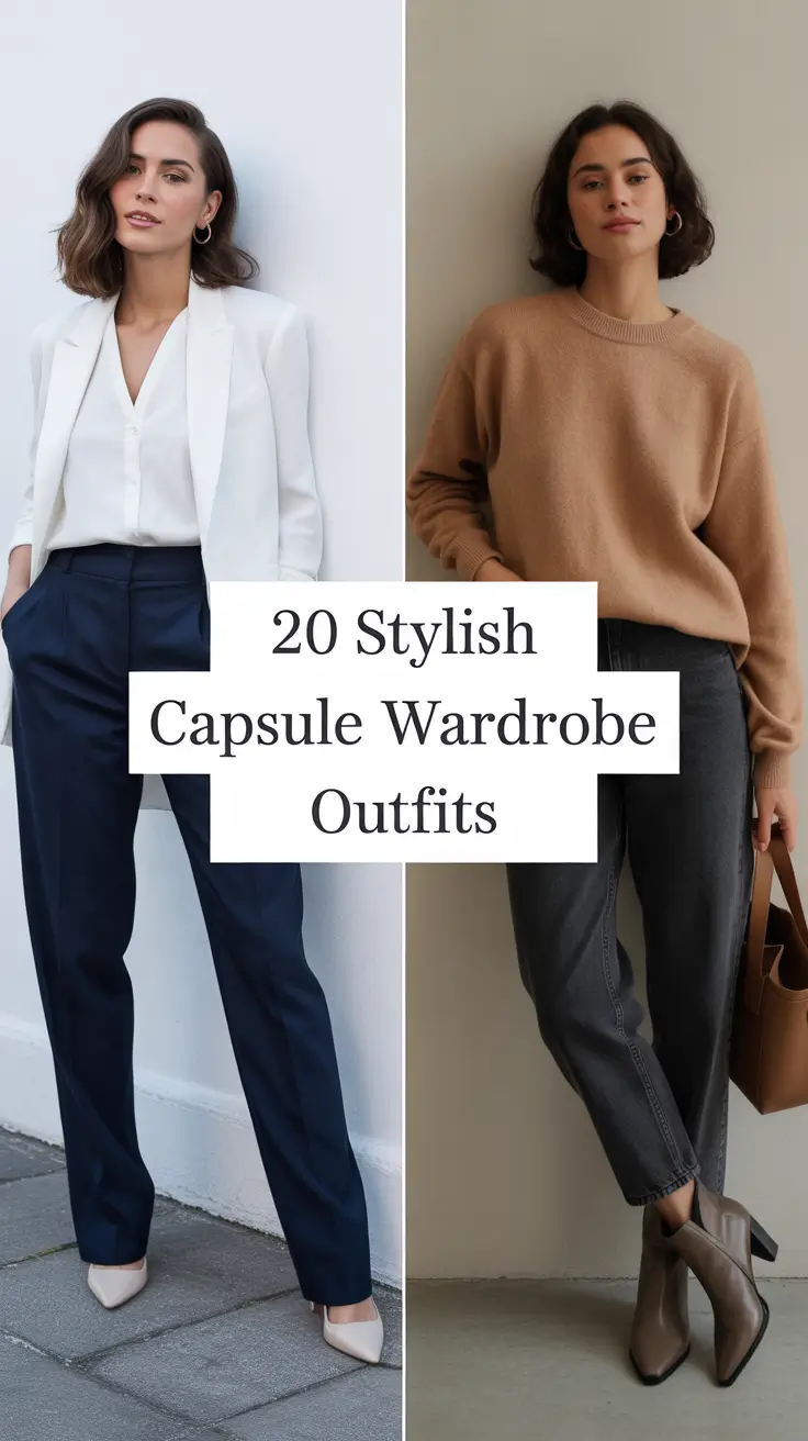 Stylish Capsule Wardrobe Outfits 2026: Chic, Timeless & Effortlessly Minimal Looks for Every Season