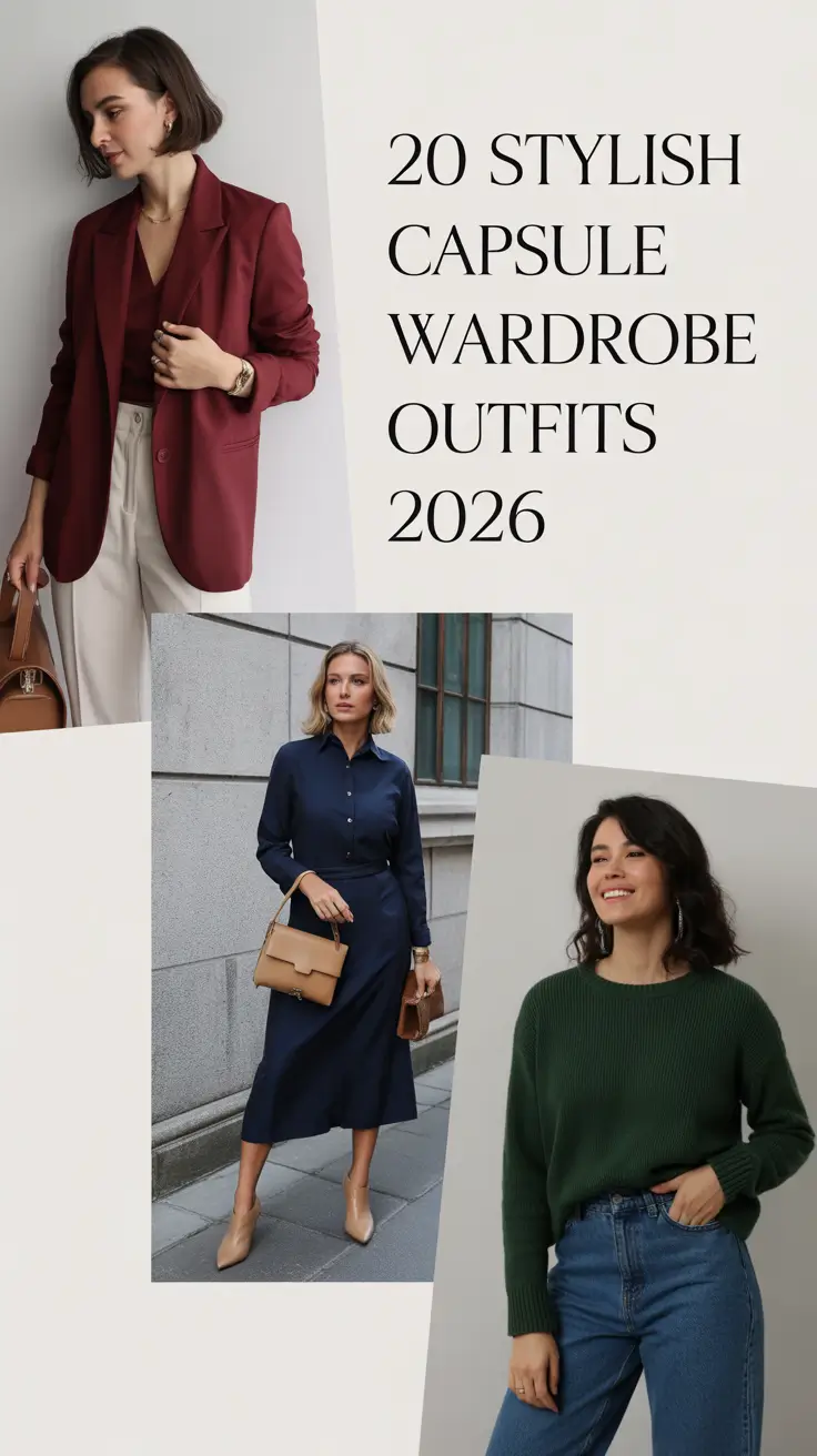 Stylish Capsule Wardrobe Outfits 2026: Chic, Timeless & Effortlessly Minimal Looks for Every Season