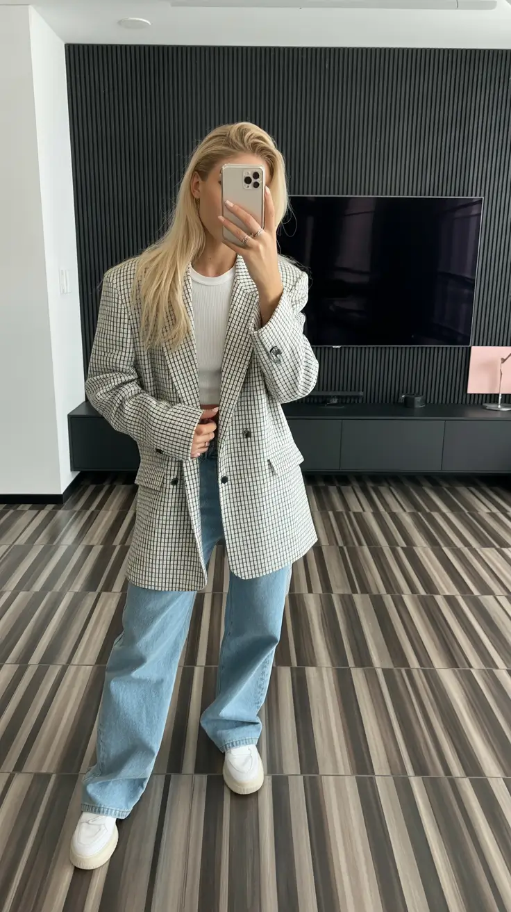 preppy outfits aesthetic Checked and Chic