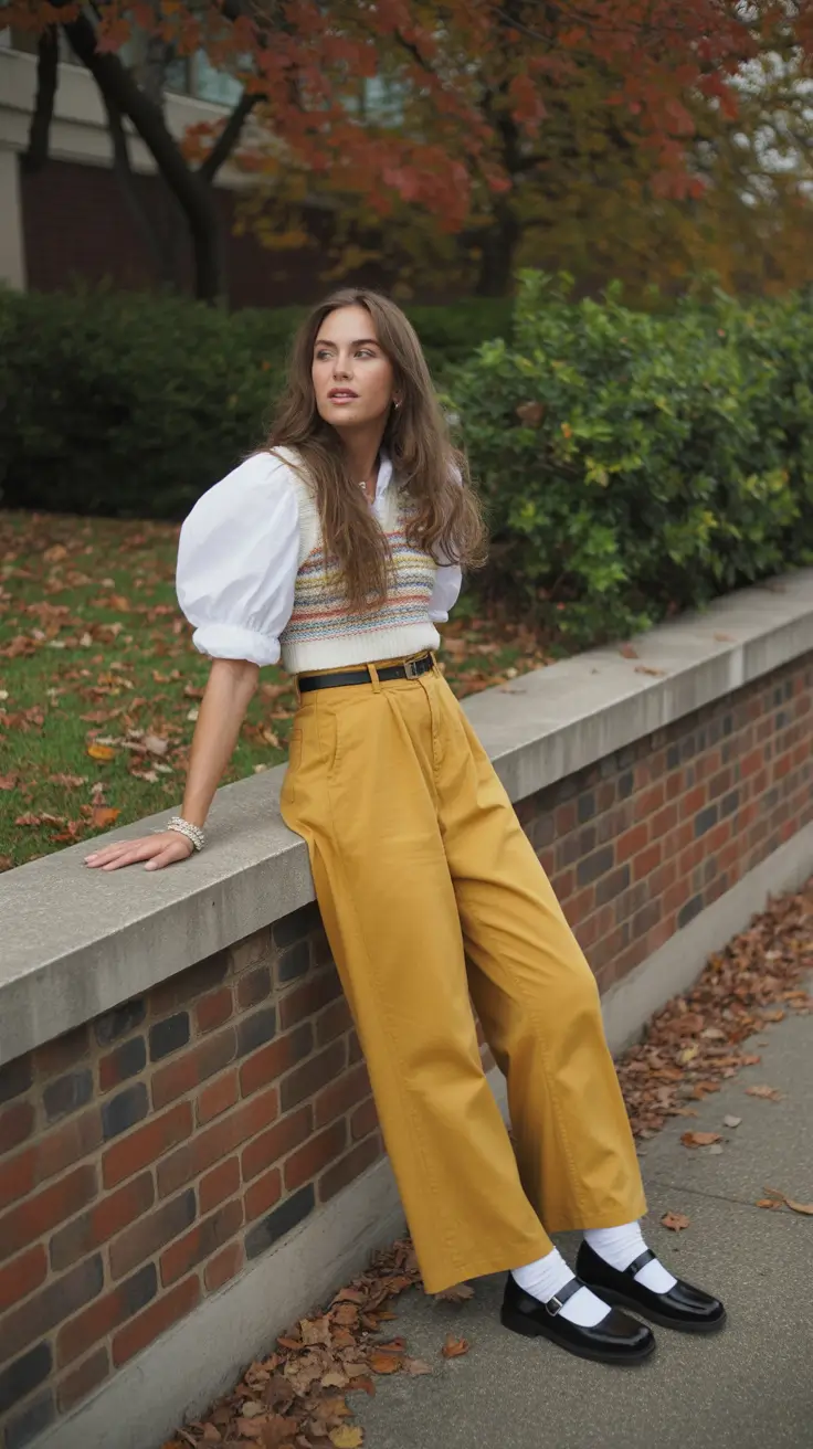 preppy outfits aesthetic Golden Academia